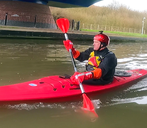 Dave kayaking
