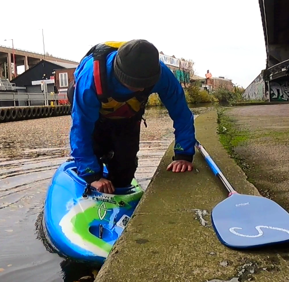 Getting out of kayak