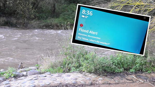 Paddling in floods with alert